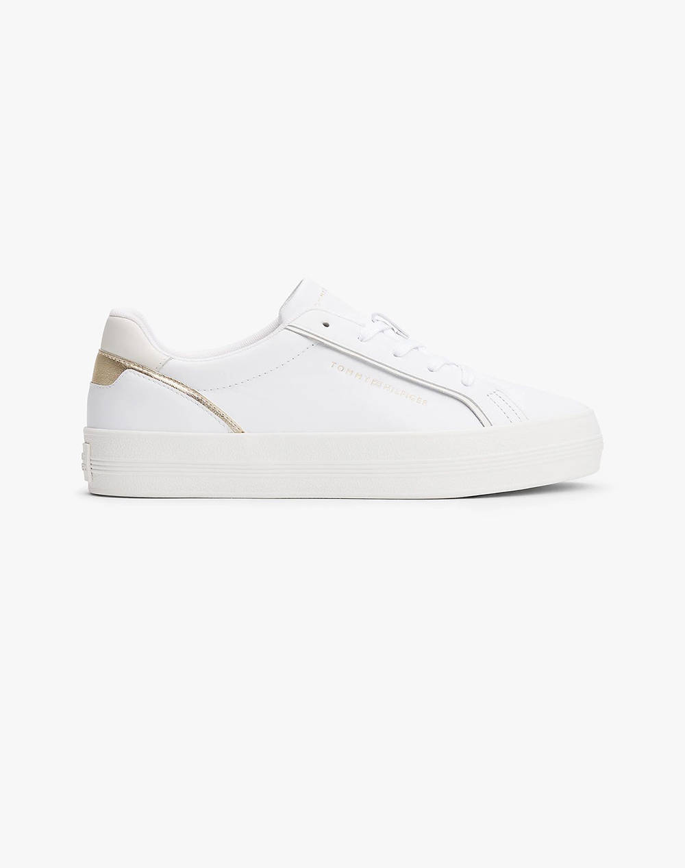 Tommy Hilfiger Essential Vulc Sneaker Women Footwear Sneakers White Leather Fw0Fw08757 0Ht Female Sneakers