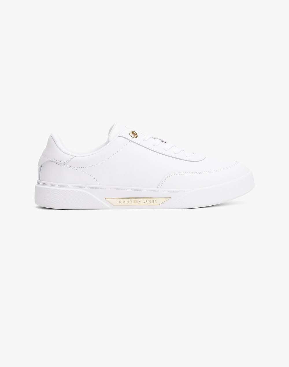 Tommy Hilfiger Essential Chic Court Sneaker Women Footwear Sneakers White Leather Fw0Fw08682 Ybs Female Sneakers