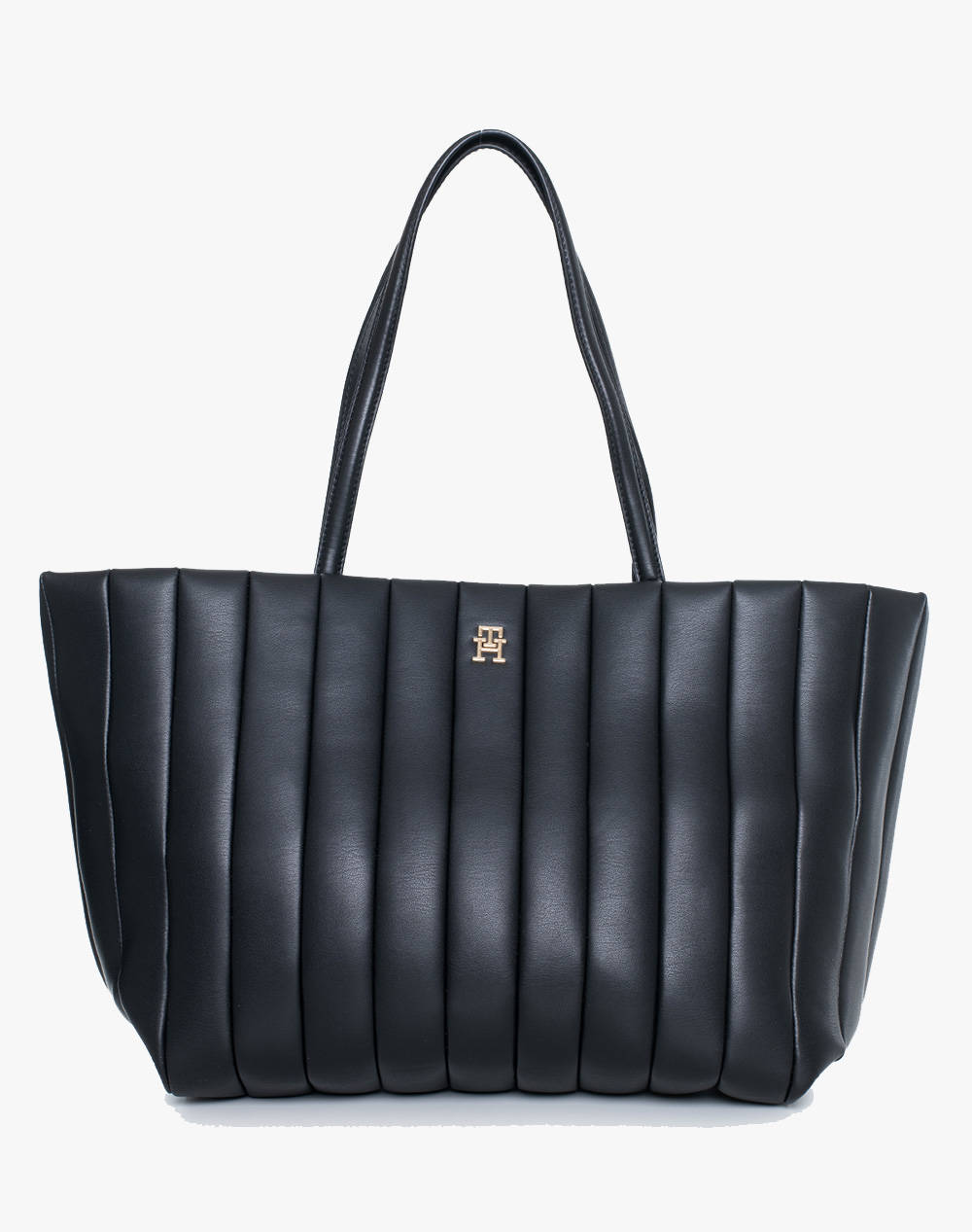Tommy Hilfiger Th Grace Tote (Dimensions: 32 X 30 X 16Cm) Women Accessories Bags Black Imitation Leather Aw0Aw17670 Bds Female Bags Black
