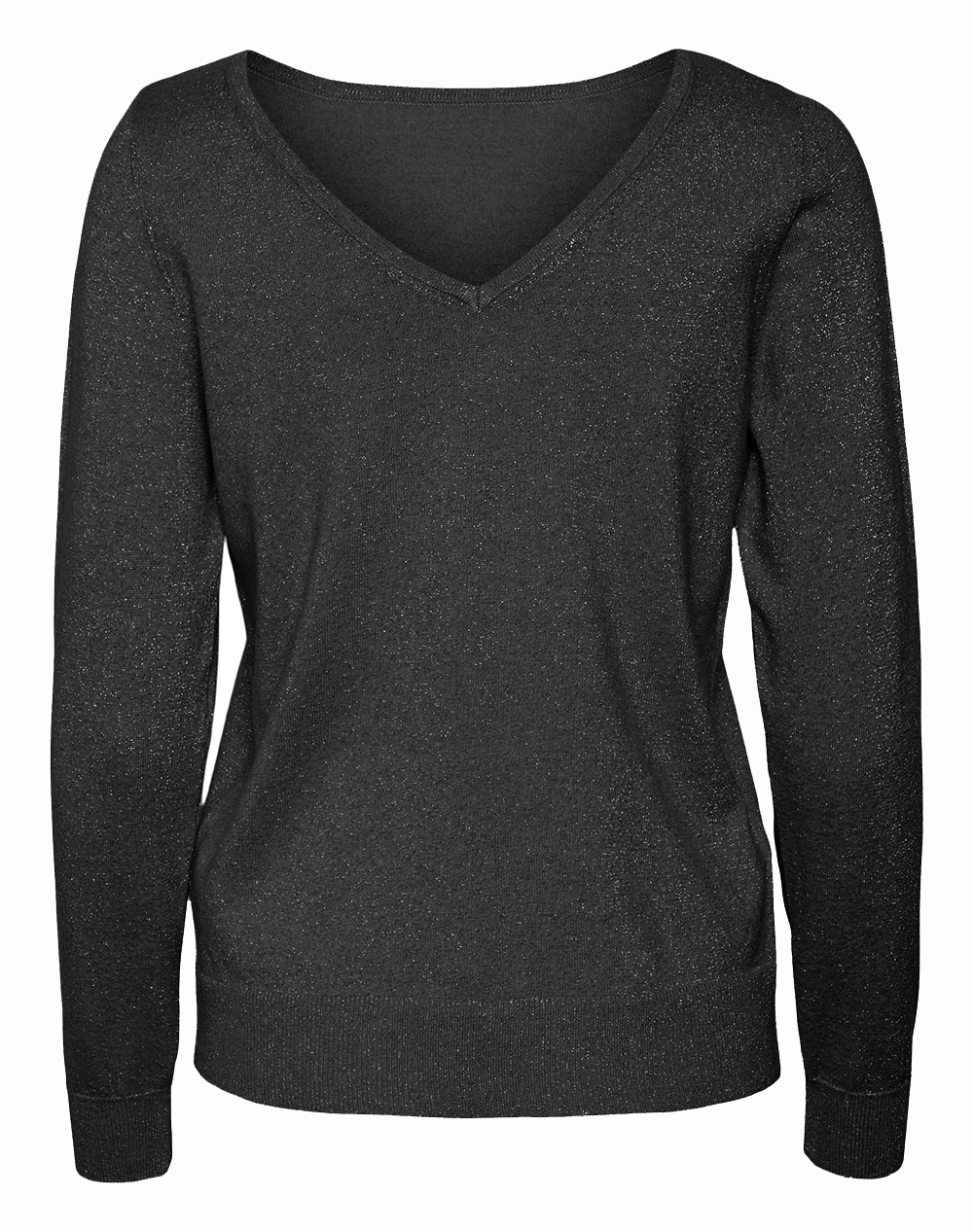Vero Moda Vmhappyglitter Ls 2Way Pullover Boo Γυναικα Ρουχα Μπλουζες Πλεκτα Jetblack Βισκοζσυνθετικο 10317960 Blackw.Dtmlurex