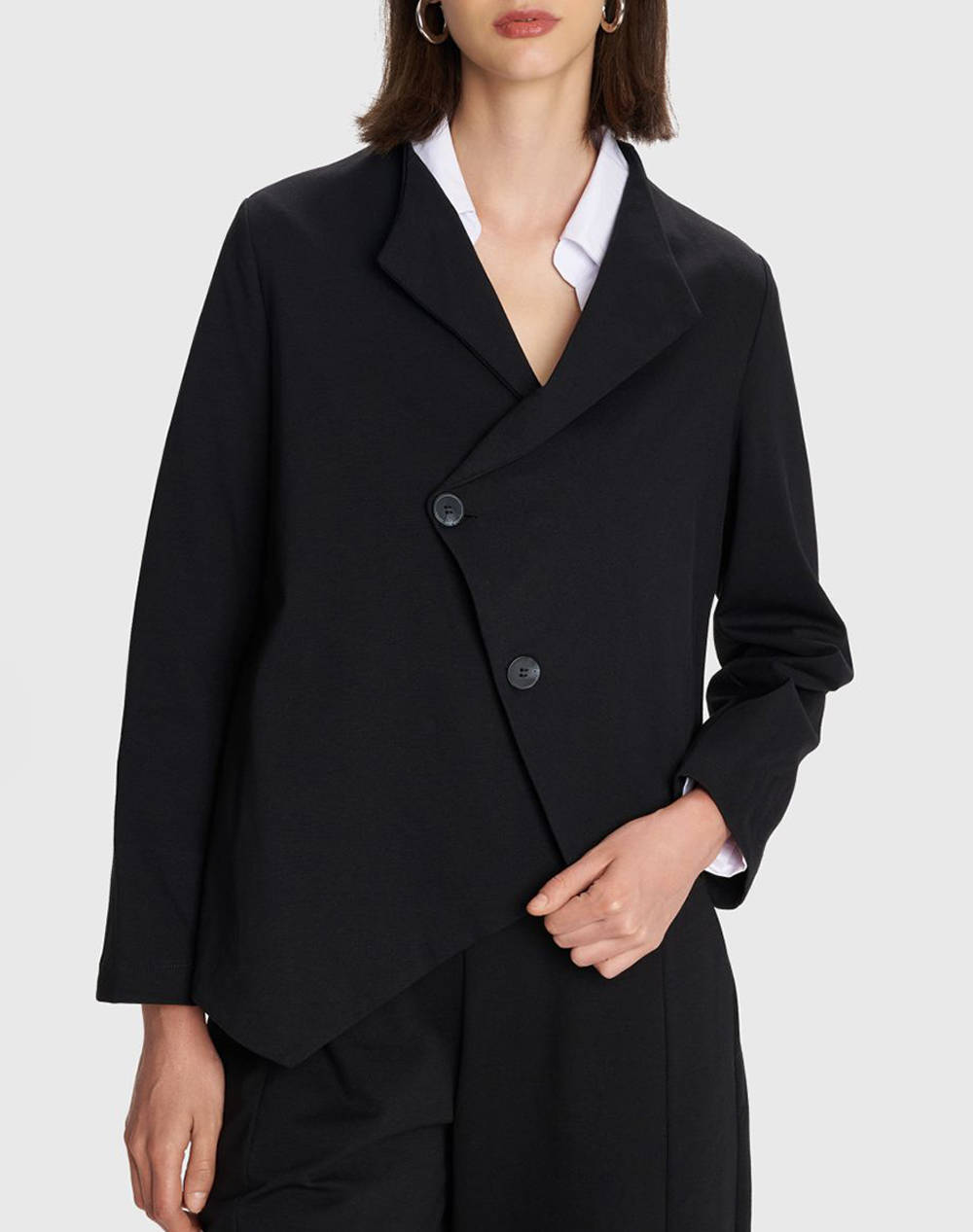 Ale Jacket Women Clothes Outerwear Blazers Black Cotton,Elastic,Synthetic 8922117 Mayro Female Blazers Black