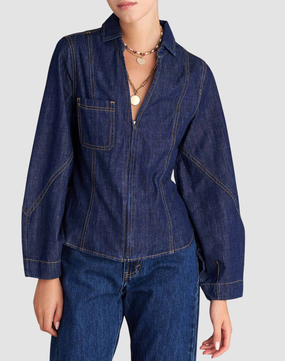 Attrattivo Shirt Women Clothes Shirts Jeanblue Cotton,Synthetic 9922680 Mple Female Shirts Blue