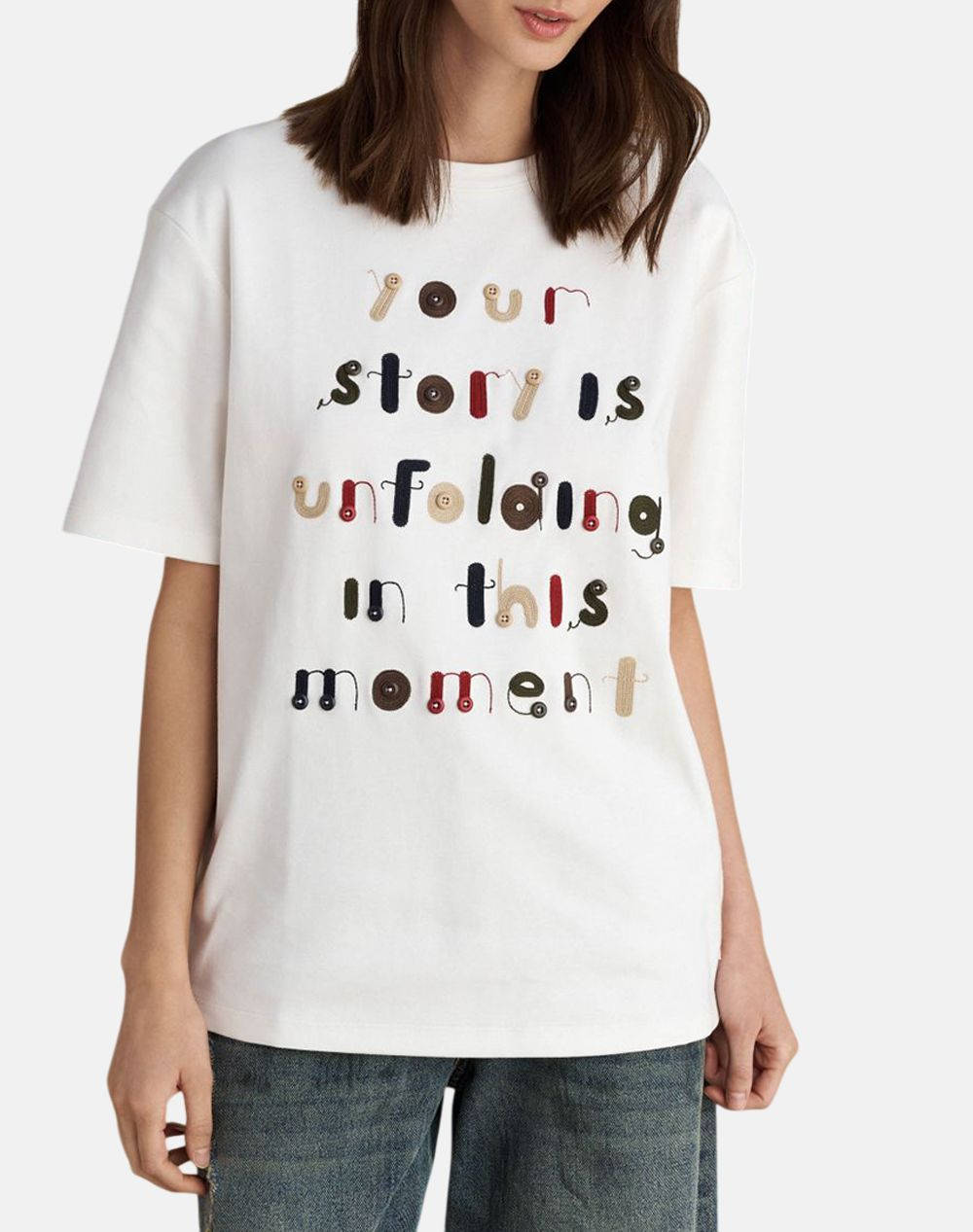 Attrattivo T Shirt Women Clothes Tops T Shirts Offwhite Cotton 9921605 Ekroy Female T-Shirts