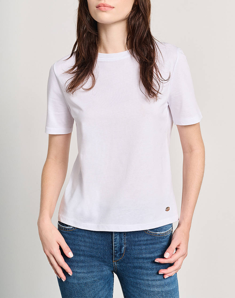 Staff Malba Wmn T Shirt Women Clothes Tops T Shirts Offwhite Cotton 63 001.054 Ν0024 Female T-Shirts