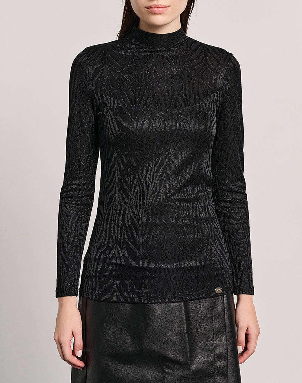 Staff Samantha Long Sleeve Top Women Clothes Tops Tops/Bodies Black Fabric 63 302.054 Ν0090 Female Tops/Bodies Black