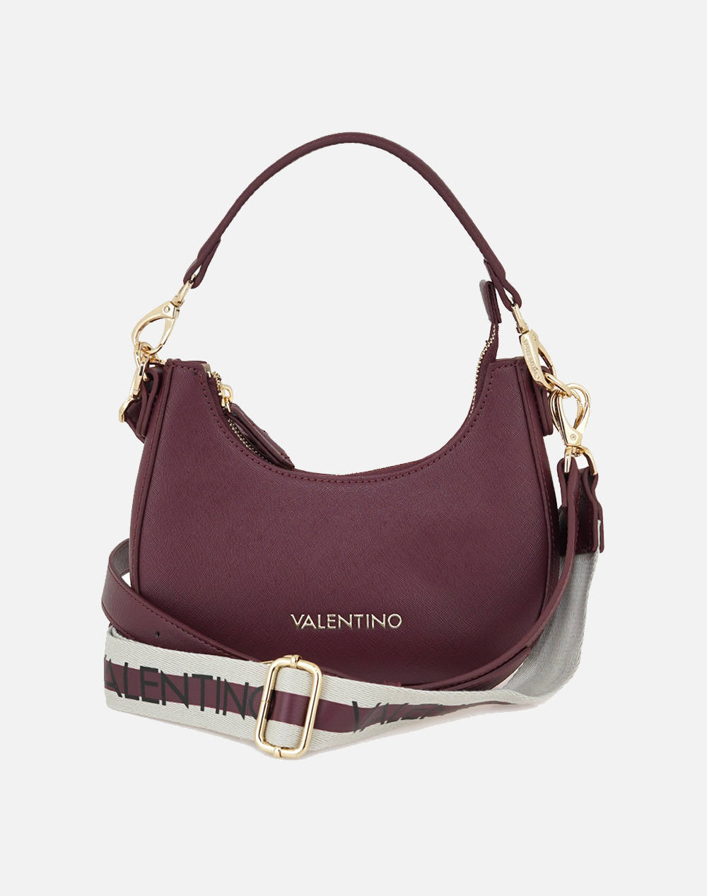 Valentino Hobo Bags (Dimensions: 22 X 19 X 6Cm.) Women Accessories Bags Redwine Imitation Leather V61680659A25 A25 Female Bags