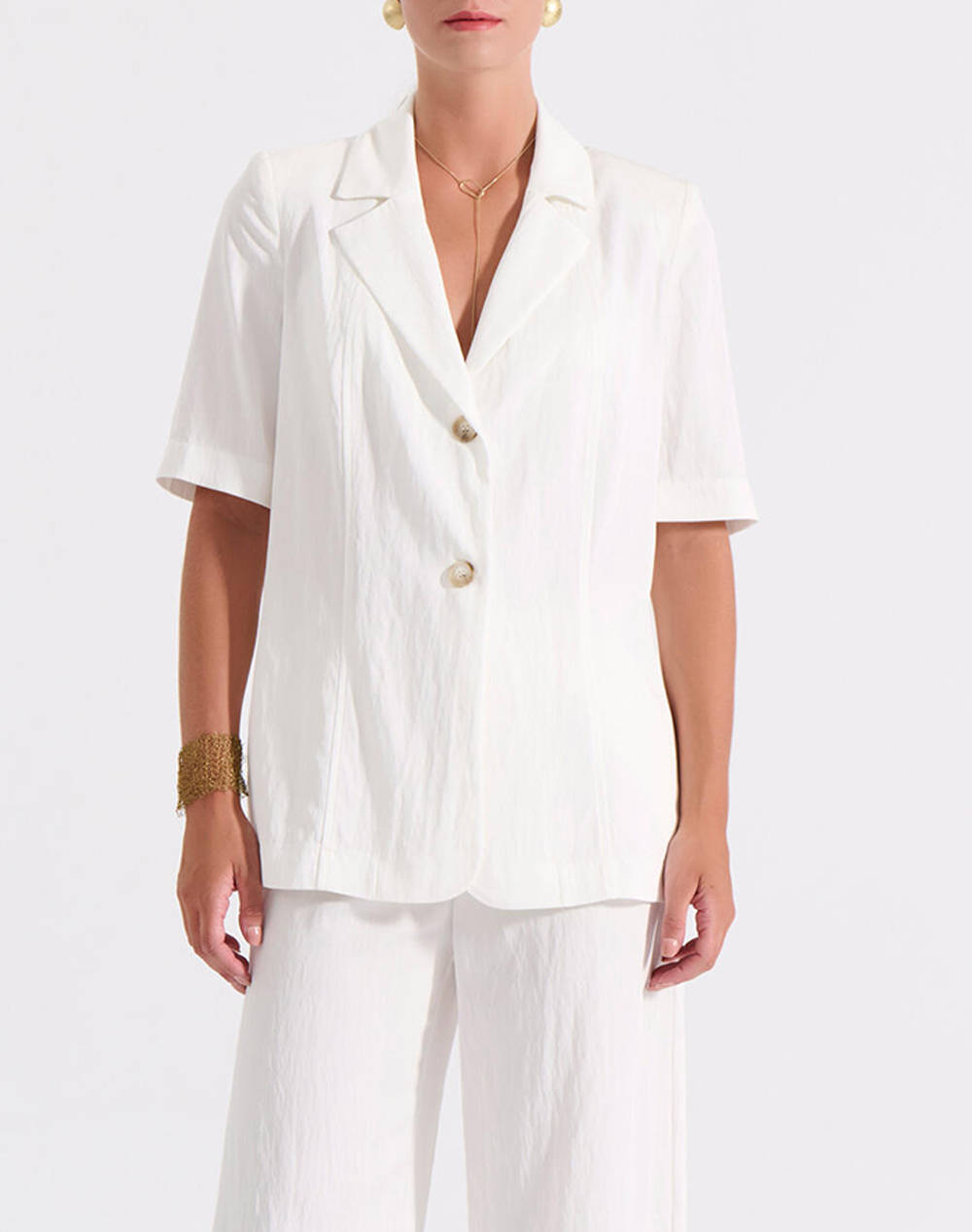Bill Cost Jacket Women Clothes Outerwear Blazers White Synthetic 10 060808 0 Λευκο Female Blazers