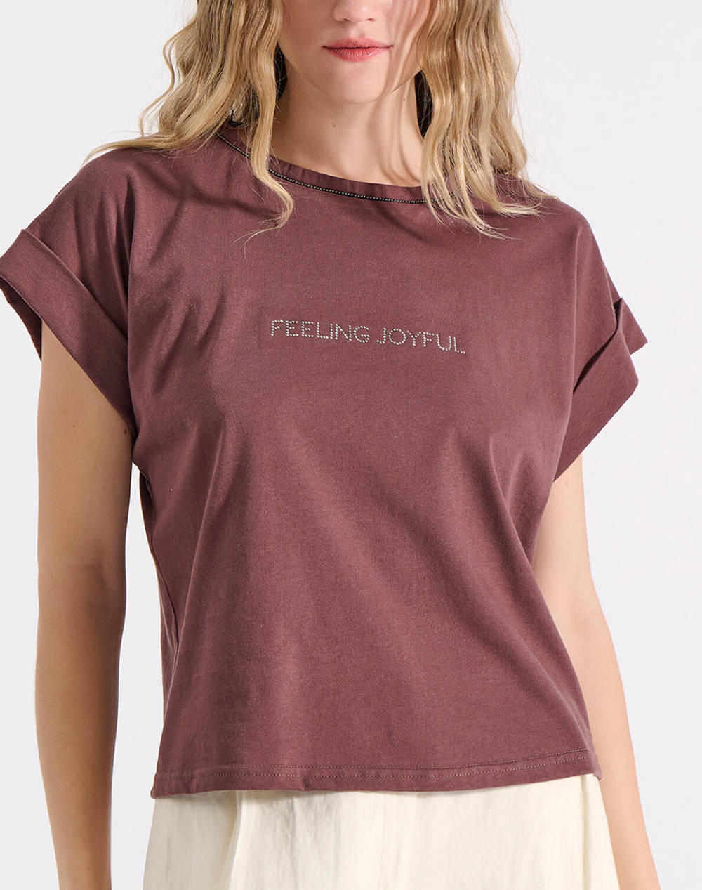 Bill Cost Blouse Women Clothes Tops T Shirts Brown Cotton 10 120692 0 Καφε Female T-Shirts Brown