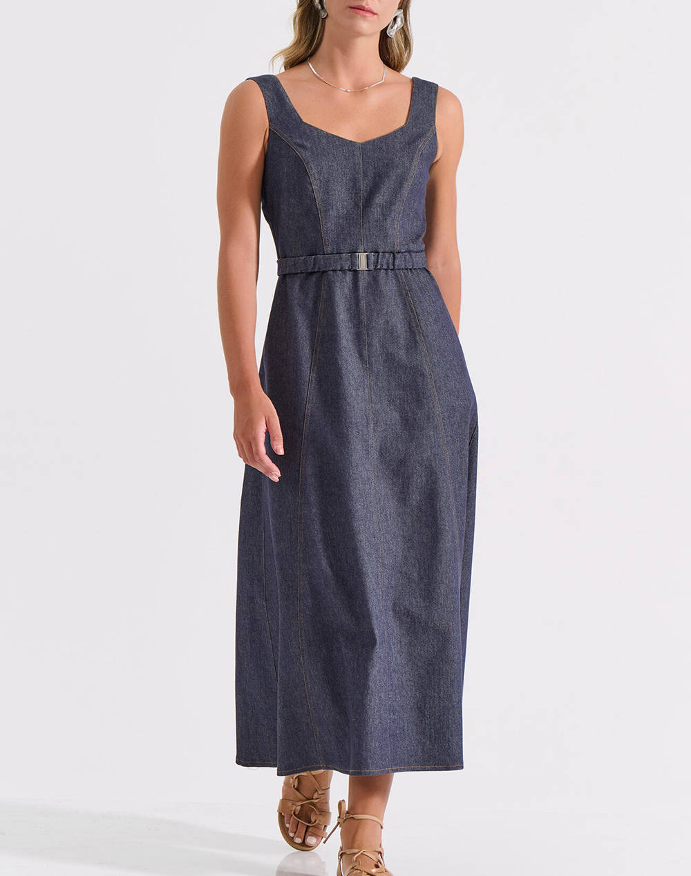 Bill Cost Dress Women Clothes Dresses Jeanblue Cotton,Elastic,Synthetic 10 200170 0 Μπλε Female Dresses Blue