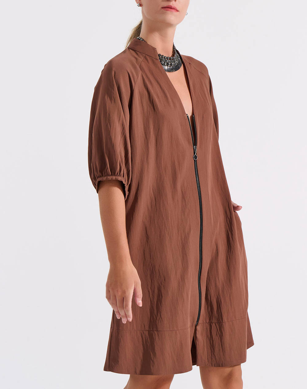 Bill Cost Dress Women Clothes Dresses Brown Synthetic 10 060813 0 Καφε Female Dresses Brown