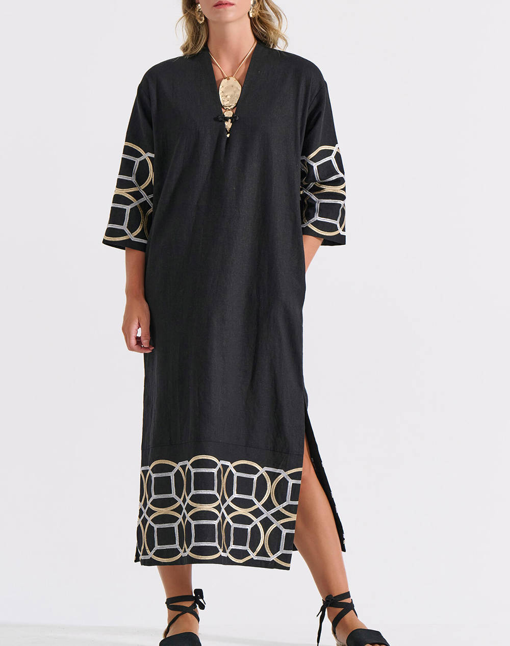 Bill Cost Dress Women Clothes Dresses Black Cotton,Linen 10 280543 0 Μαύρο Female Dresses Black