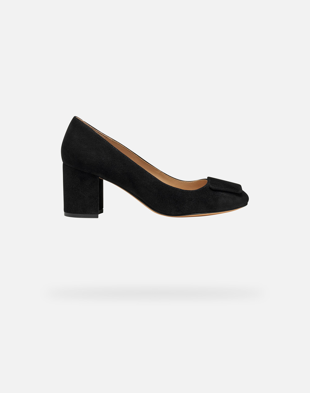 Geox D Virnilisa 65 F Goat Suede Women Footwear Pumps Black Leather D56Yyf00021C9999 C9999 Female Pumps Black