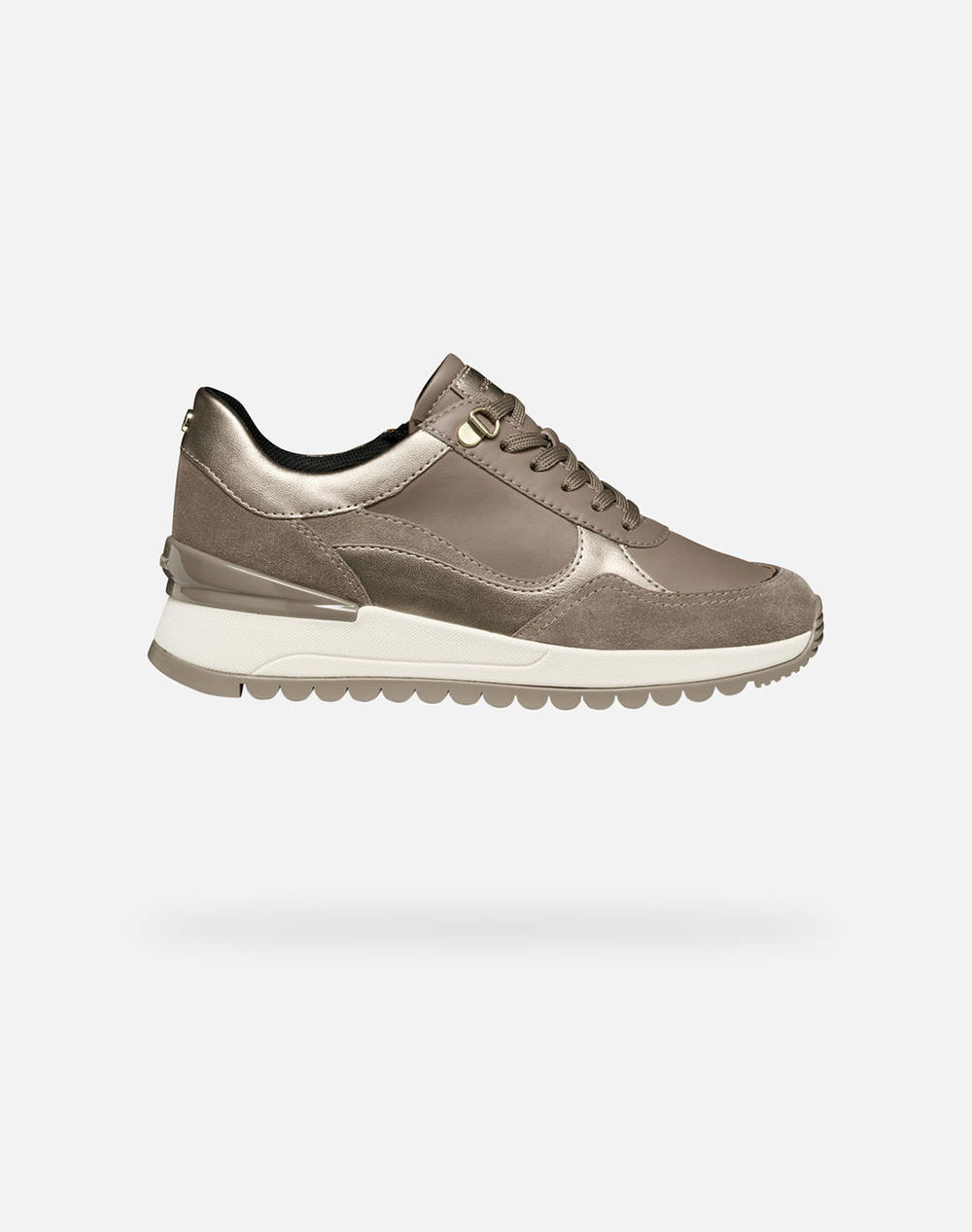 Geox D Desya A Nappa+Suede Women Sportswear Footwear Shoes Sandybrown Leather,Synthetic D5600A08522C6537 C6537 Female Shoes Brown