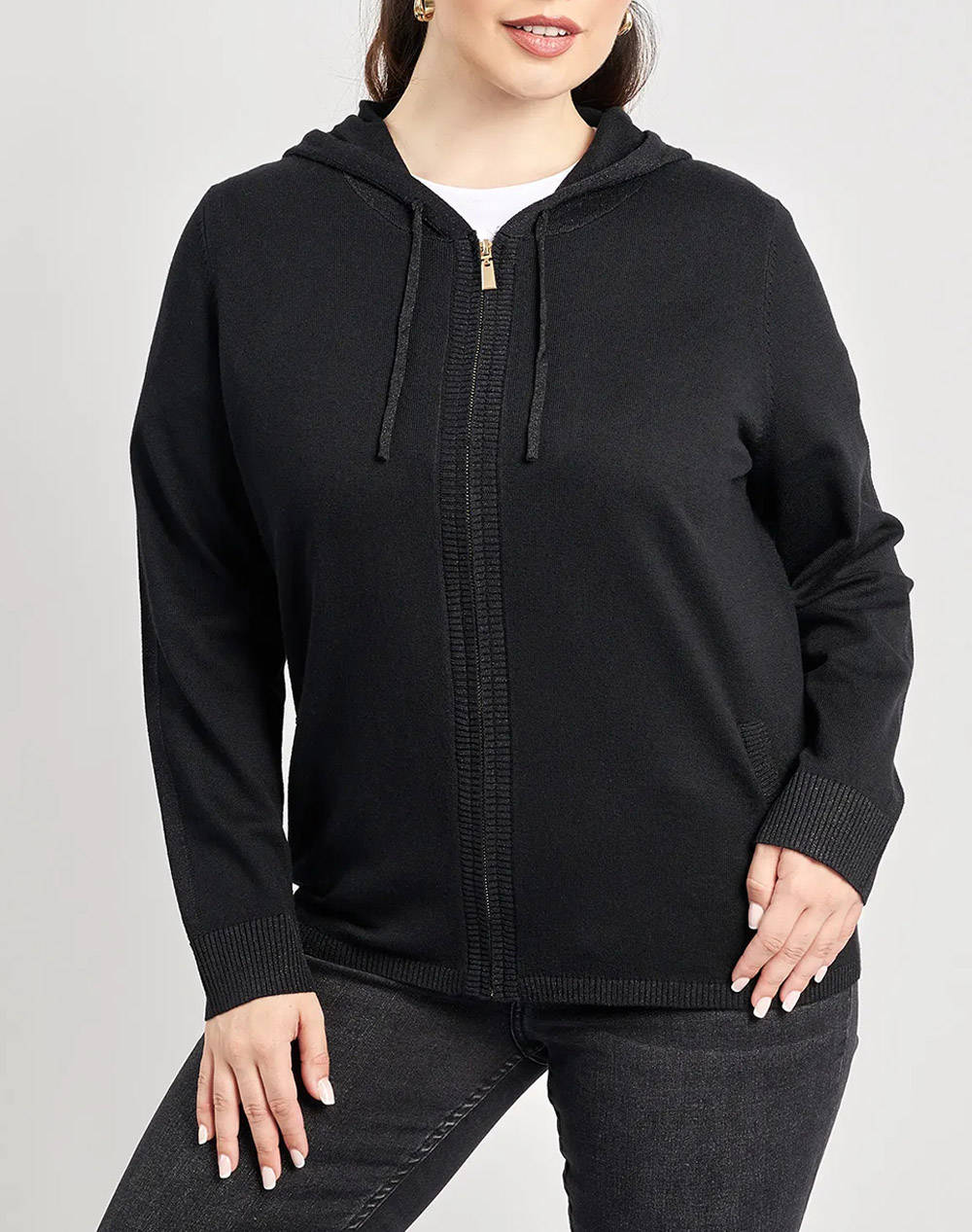 Parabita Knitted Cardigan With Lurex Details Women Clothes Tops Knits Black Viscose,Wool,Synthetic 012520707988 002 Female Knits Black