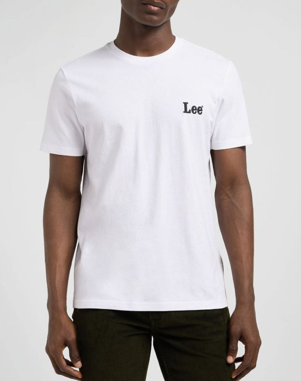 Lee Ss Small Logo Tee Ανδρας Ρουχα Μπλουζες T Shirt White Βαμβακι 112370503 Bright White