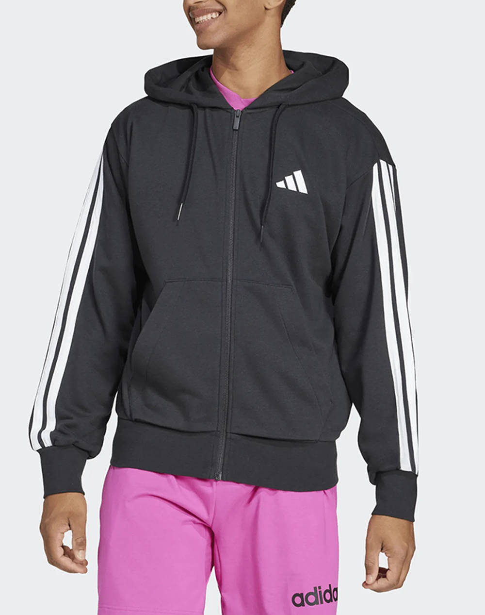 Adidas M 3S Ft Fz Hd Ανδρας Ρουχα Ζακετες Φουτερ Ζακετες Black Βαμβακιβισκοζσυνθετικο Jd1877 Black