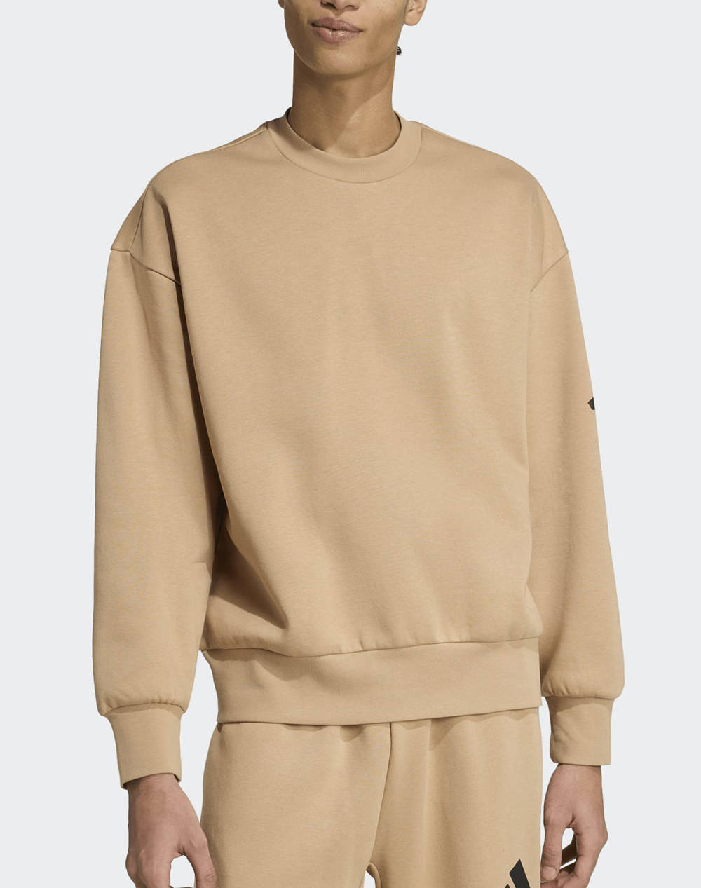 Adidas M Swt Fl Ανδρας Ρουχα Μπλουζες Φουτερ Cream Βαμβακιβισκοζσυνθετικο Jx5668 Warsan/Black
