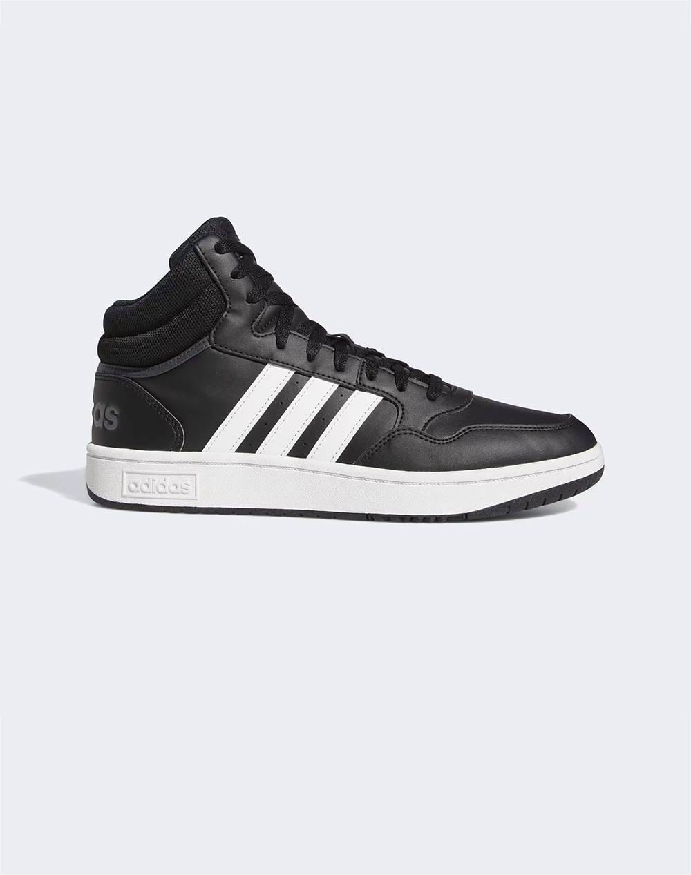 Adidas Hoops 3.0 Mid Ανδρας Αθλητικα Παπουτσια Παπουτσια Black Απομιμηση Δερματος Gw3020 Black