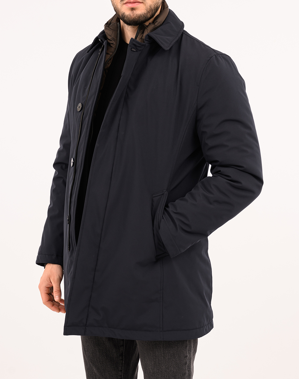Adimari John Black Jacket Ανδρας Ρουχα Πανωφορια Μπουφαν Darkblue Συνθετικο 25W.Se.007.09 Blue Royal - Koolfly