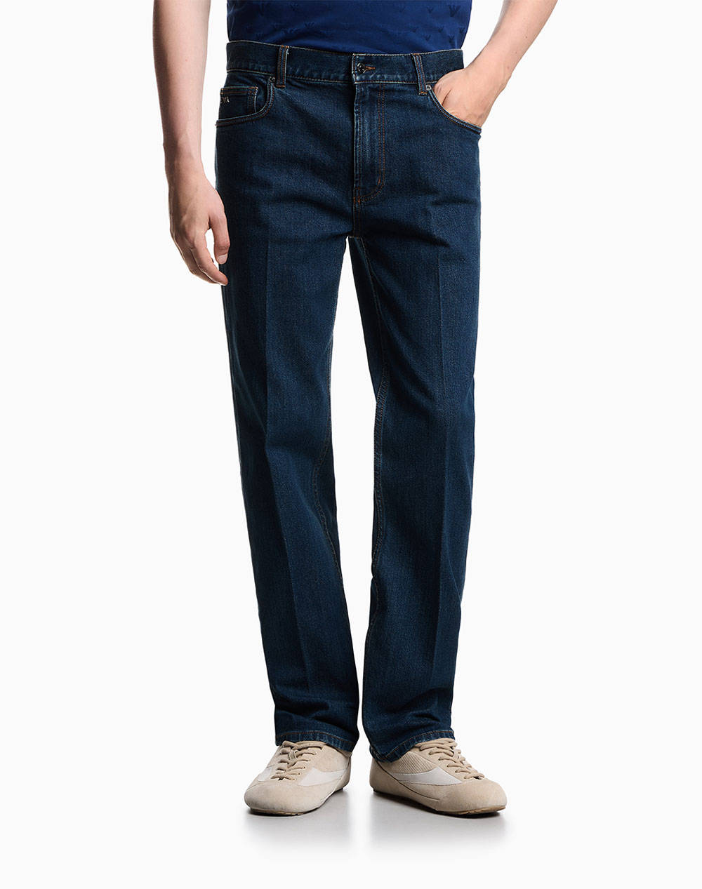 Emporio Armani 5 Pockets Pant Ανδρας Ρουχα Παντελονια Jeans Denimblue Βαμβακιμε Ελαστανσυνθετικο Em000763Af18093 Mb002