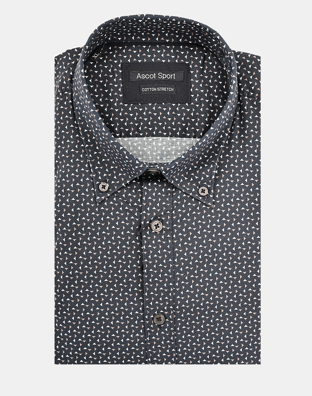 Ascott Πουκαμισο Ανδρας Ρουχα Πουκαμισα Darkblue Βαμβακι,Με Ελασταν 15261205 13 - Koolfly