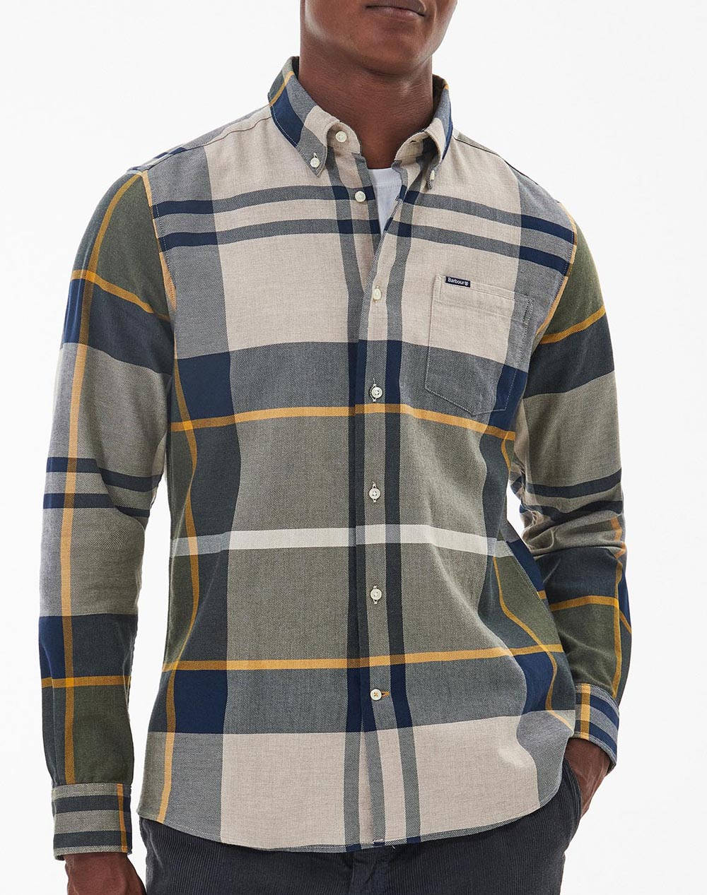 Men Clothes Shirts Multi Cotton Msh4980 Brtn16 Male Shirts