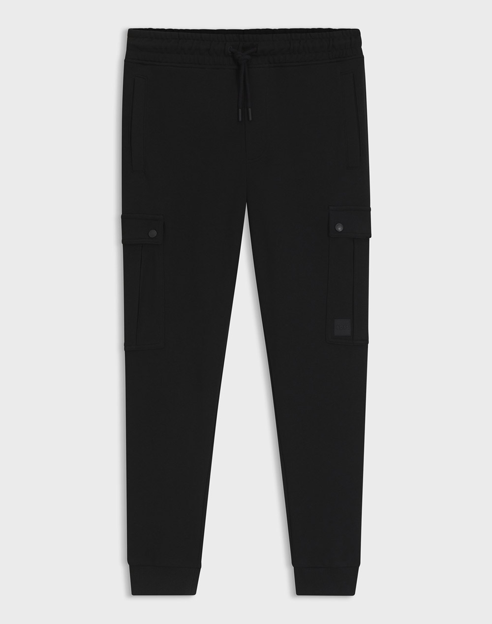Boss Seteam 10244192 05 Men Clothes Trousers Cargo Black Cotton 50542917 001 Male Cargo Black