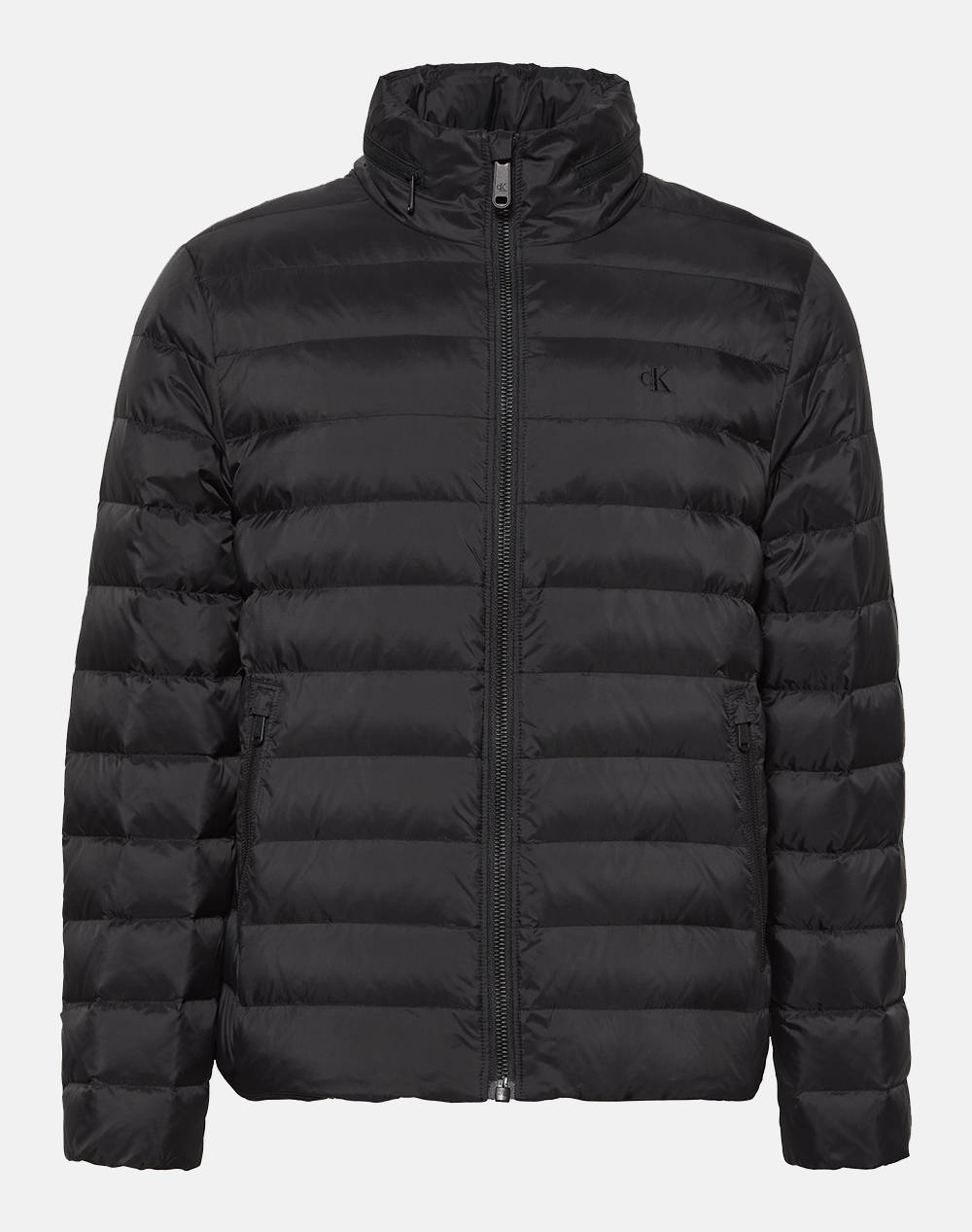 Calvin Klein Jeans Ls Nyln Md Wt Hdd F Men Clothes Outerwear Jackets Black Synthetic Lv04Rc511G Ub1 Male Jackets Black