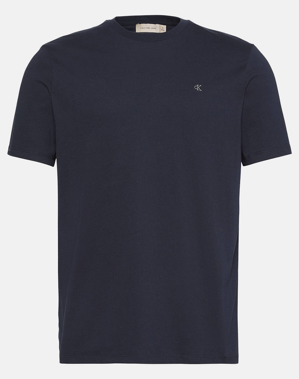 Calvin Klein Jeans Ss Smooth Cttn Solid Crewnk Tee Men Clothes T Shirts & Sweatshirts T Shirts Darkblue Cotton Lv040Hm265 Cef Male T-Shirts Blue