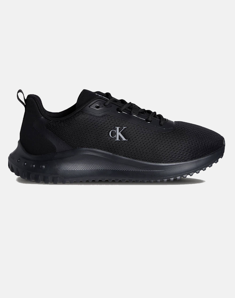 Calvin Klein Jeans Eva Runner Mix Mesh Men Sports Shoes Shoes Black Synthetic,Fabric Ym0Ym01285 0Gj Male Shoes Black