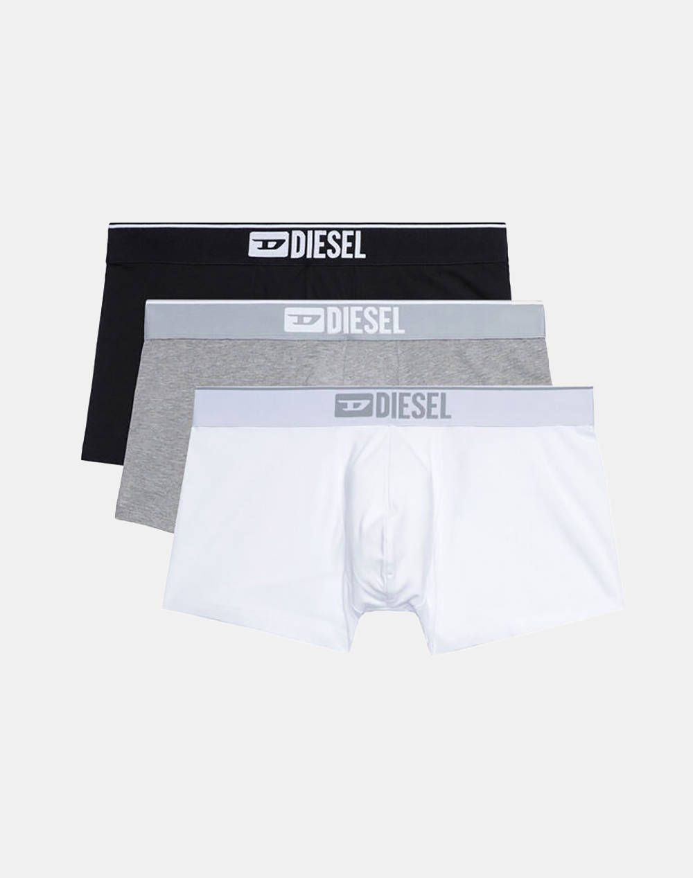 Diesel Umbx Damienthreepack Boxer Shorts Men Underwear Briefs Boxer Briefs Gray Cotton,Elastic 00St3V0Gdac E4878 Male Boxer Briefs