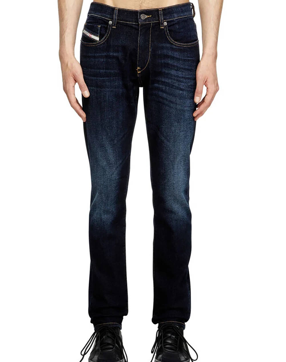 Diesel 2019 D Struct L.32 Trousers Men Clothes Trousers Jeans Denimdarkblue Cotton,Elastic,Synthetic A03558009Zs 01 Male Jeans Blue