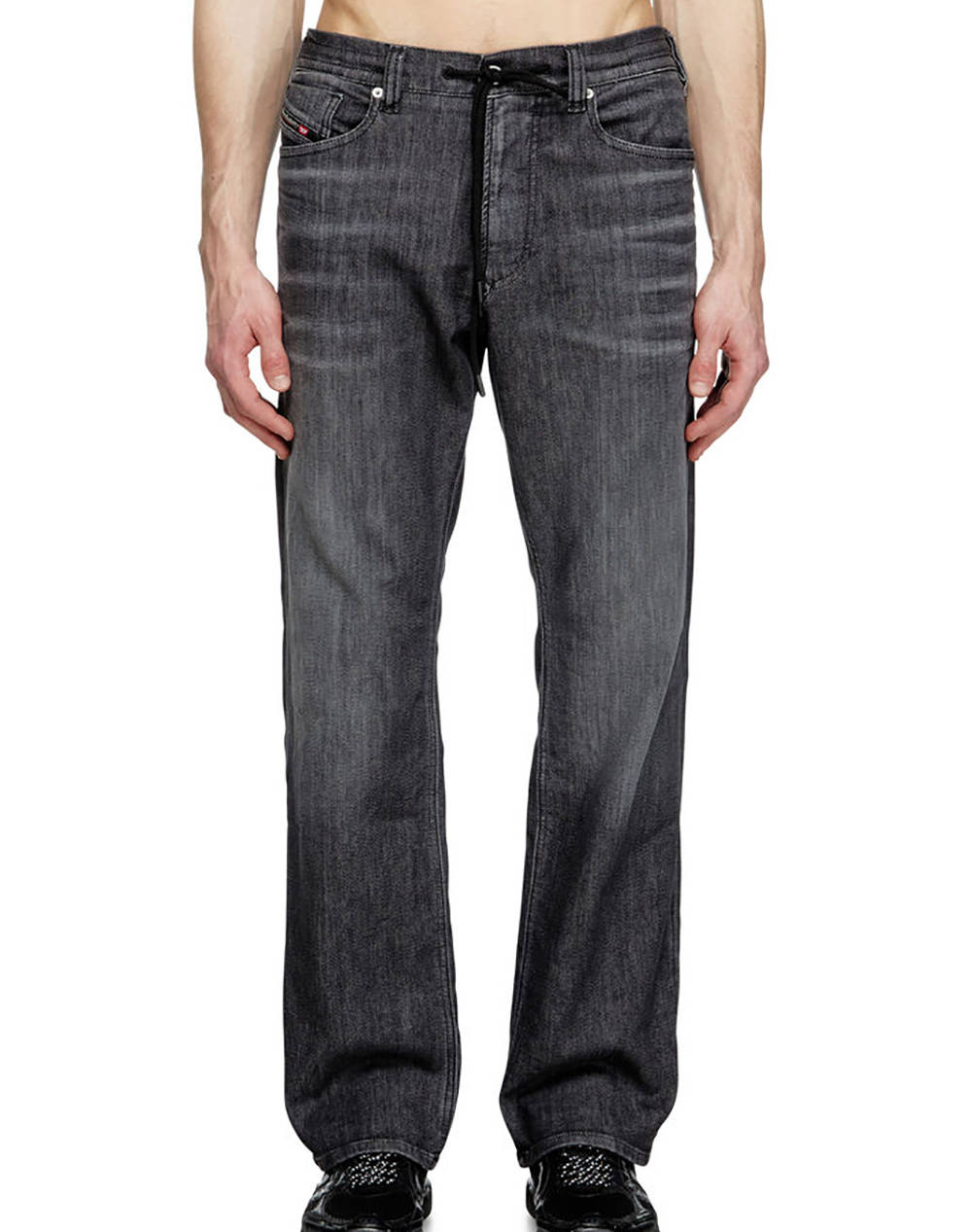 Diesel 2080 D Reel Jogg Sweat Jeans Men Clothes Trousers Jeans Denimblack Cotton,Elastic A1786709M66 02 Male Jeans Black