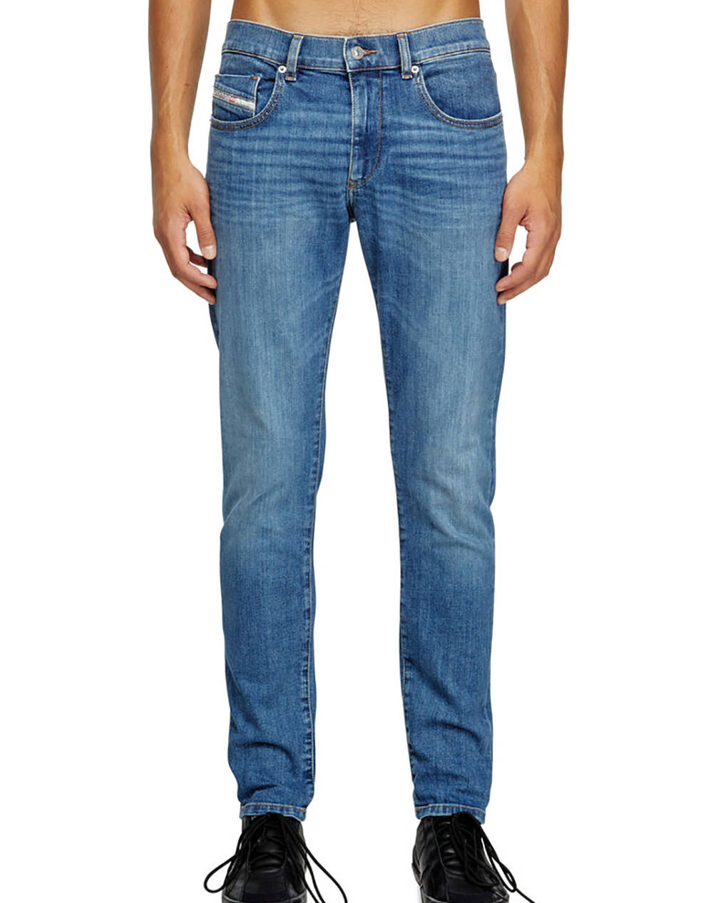 Diesel 2019 D Strukt L.32 Trousers Men Clothes Trousers Jeans Denimlightblue Cotton,Elastic A035580Kial 01 Male Jeans Blue