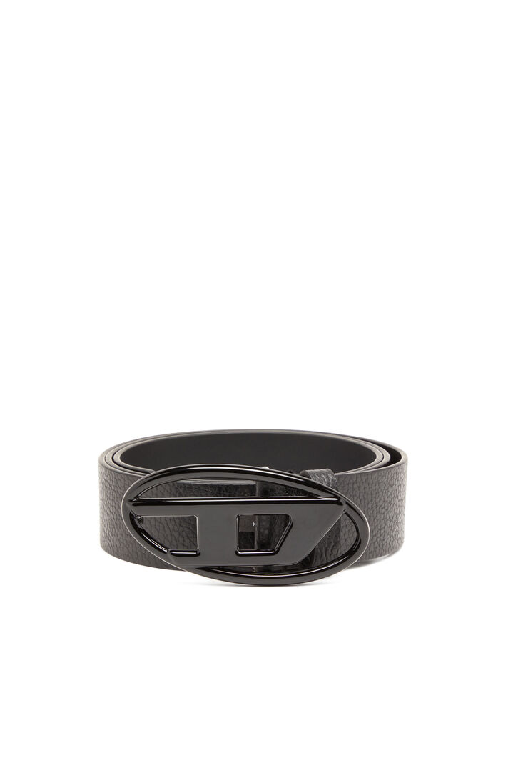 Diesel B 1Dr Belt Men Accessories Belts Black Leather X08516P4231 T8013 Male Belts Black