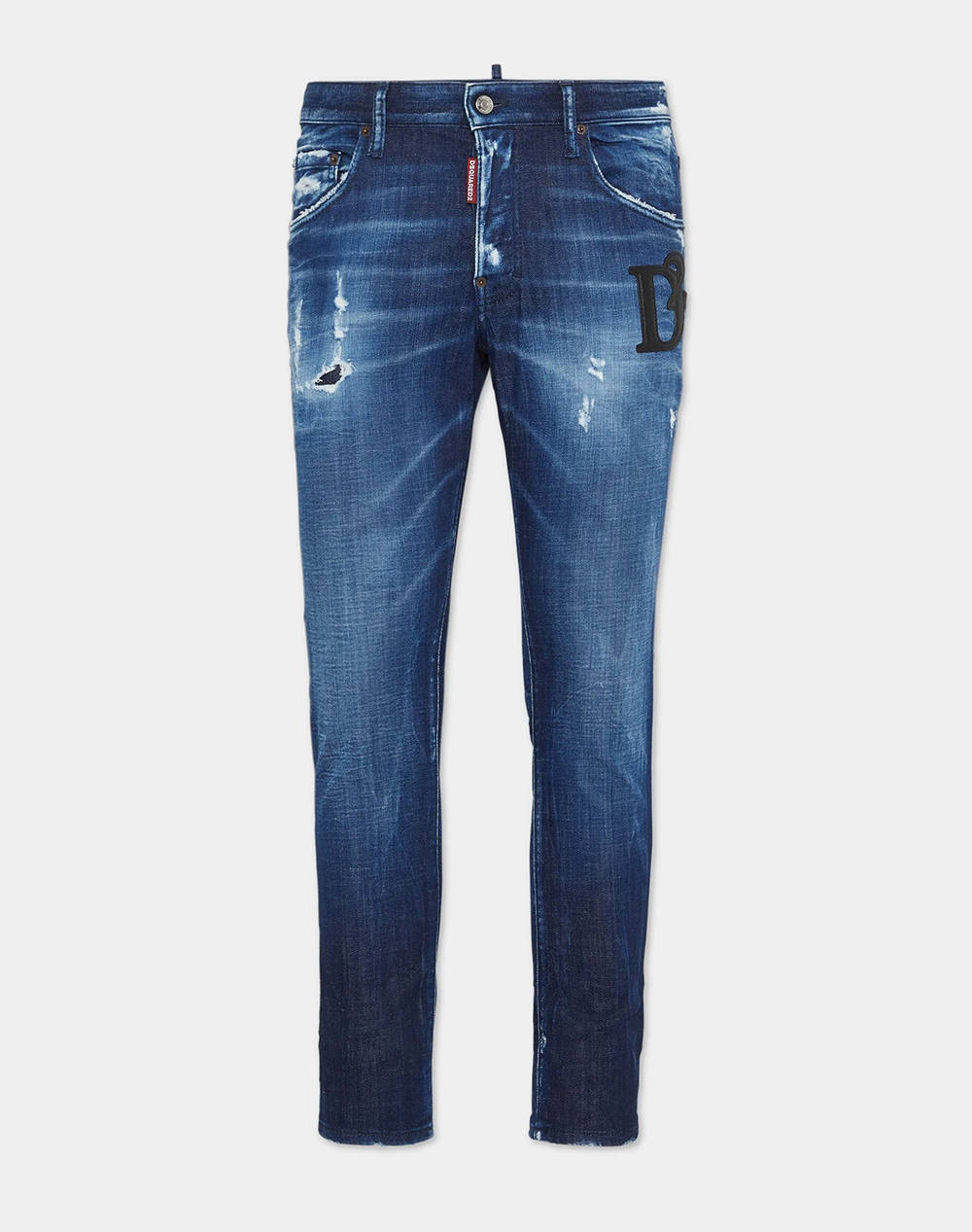 Dsquared2 5 Pocket Trousers Men Clothes Trousers Jeans Denimblue Cotton,Elastic S74Lb1721D30010 470 Male Jeans Blue