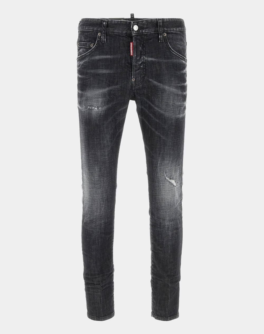 Dsquared2 5 Pocket Trousers Men Clothes Trousers Jeans Denimblack Cotton,Elastic S74Lb1726S30357 900 Male Jeans Black
