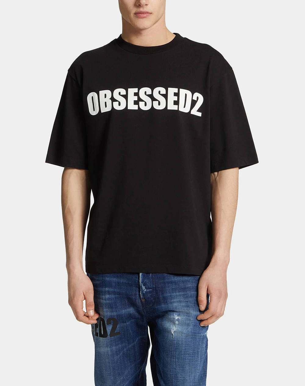 Dsquared2 T Shirt Men Clothes T Shirts & Sweatshirts T Shirts Black Cotton S74Gd1478D20033 900 Male T-Shirts Black