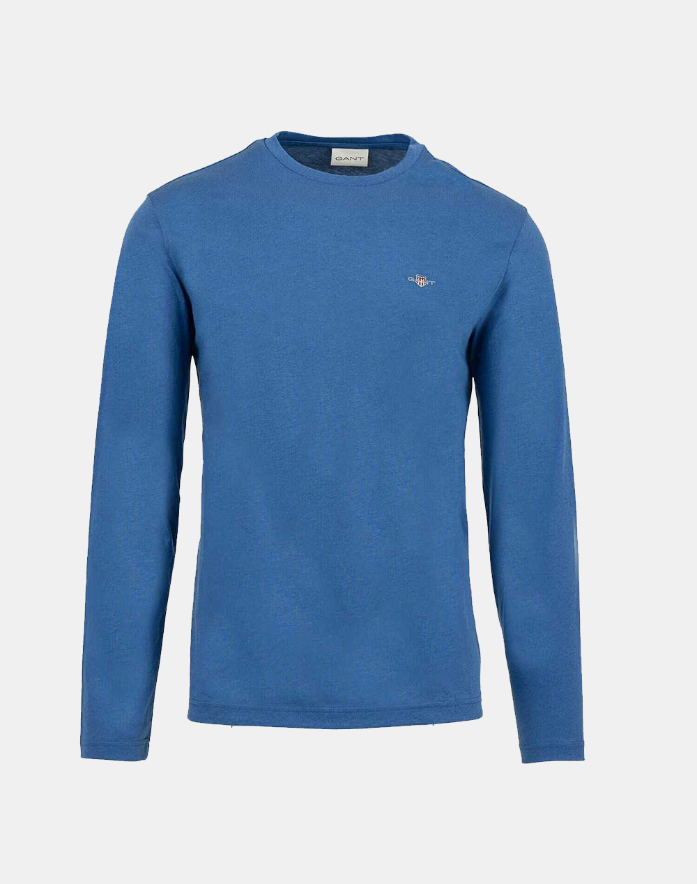 Gant Reg Shield Ls T Shirt Men Clothes T Shirts & Sweatshirts T Shirts Blue Cotton 3G2004049 407 Male T-Shirts Blue