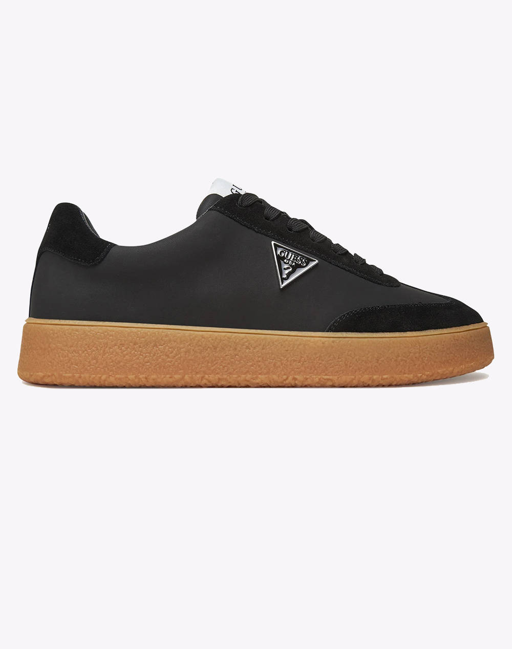 Guess Women''S Shoes Men Footwear Sneakers Black Leather Fmtwimlea12 Black Male Sneakers Black