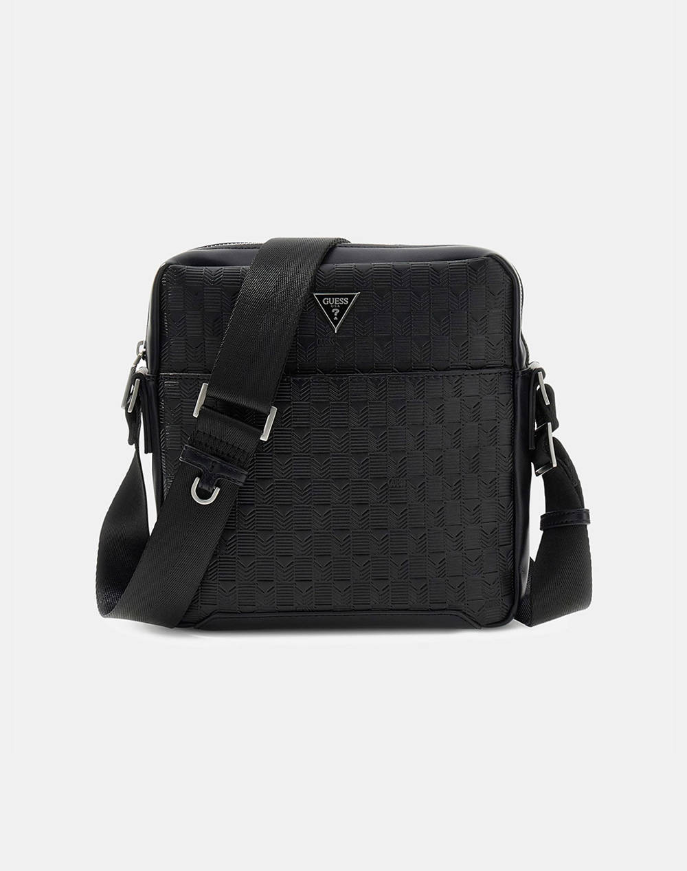 Guess Torino Top Zip Crossbody Bag Men (Dimensions: 22 X 23.5 X 5Cm.) Men Accessories Bags Black Imitation Leather Hmtodep5159 Bla Male Bags Black