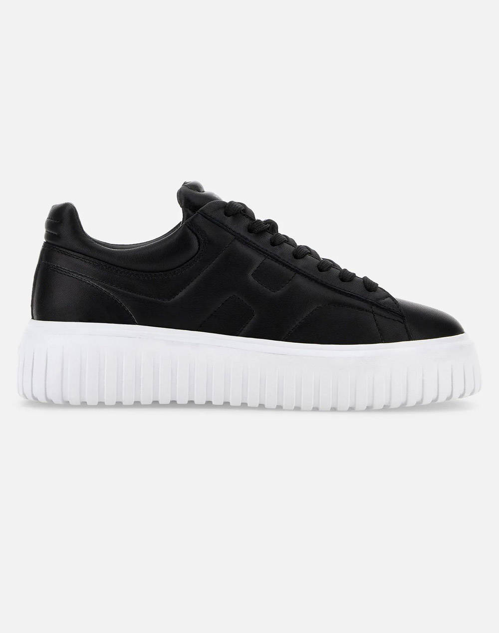 Men Footwear Sneakers Black Leather Hxm6450Fc60 Le9B999 Male Sneakers Black