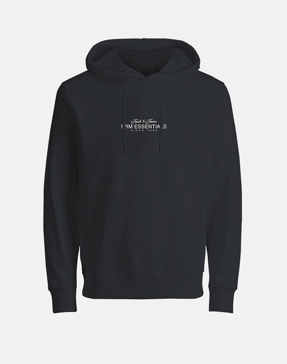 Jack&Jones Jprblacasper Sweat Hood Fst Men Clothes T Shirts & Sweatshirts Sweatshirts Black Cotton,Synthetic 12288086 Black Male Sweatshirts Black