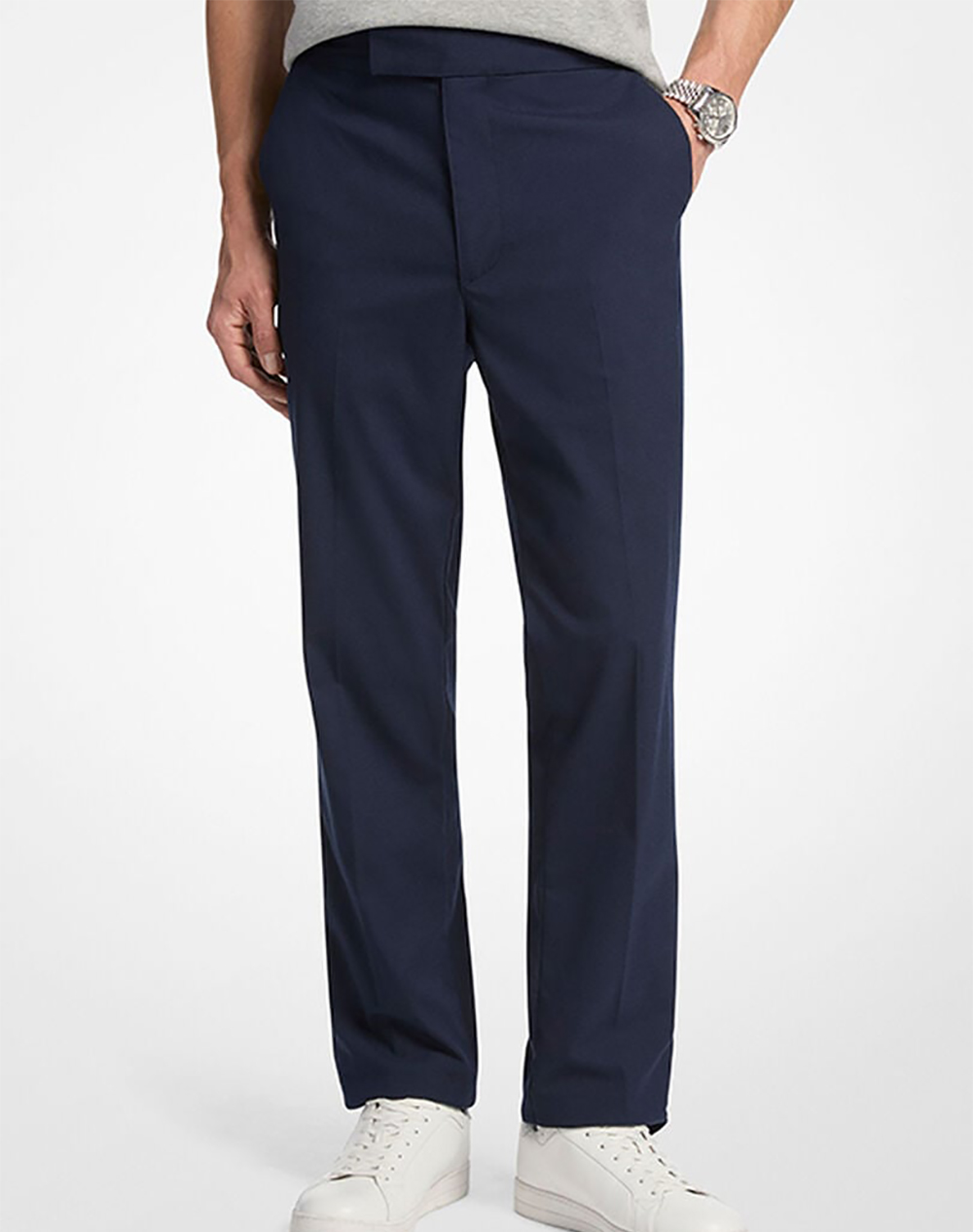 Michael Kors Cf5305fenp Παντελονι Michael Kors Mens Ανδρας Ρουχα Παντελονια Chinos Midnightblue Βισκοζ,Με Ελασταν,Συνθετικο Cf5305fenp 401 - Koolfly