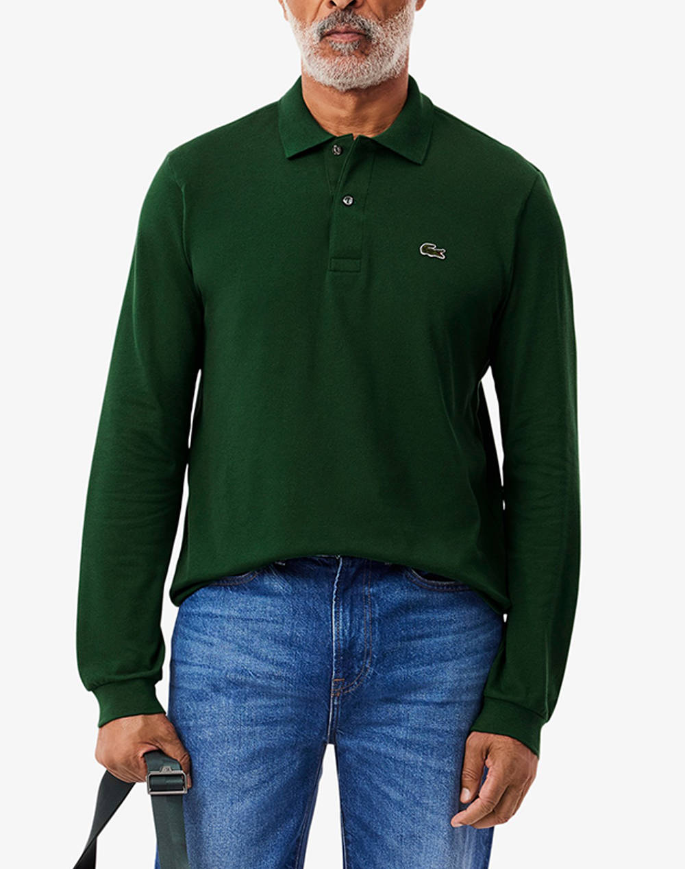 Lacoste Polo Ls T Shirt Men Clothes T Shirts & Sweatshirts Polo Green Cotton,Elastic 3L1312 132 Male Polo Green