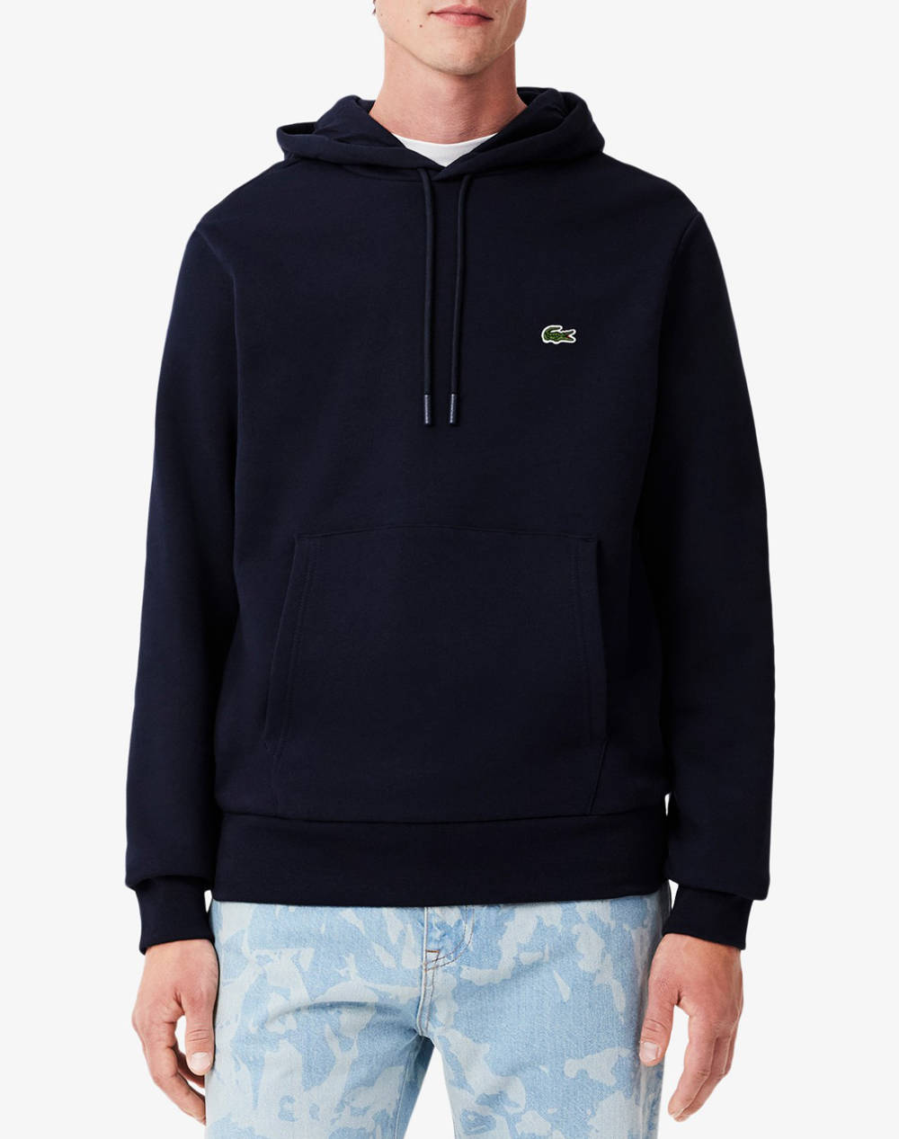 Lacoste Ls Sweatshirt Men Clothes T Shirts & Sweatshirts Sweatshirts Navyblue Cotton,Synthetic 3Sh9623 166 Male Sweatshirts Blue