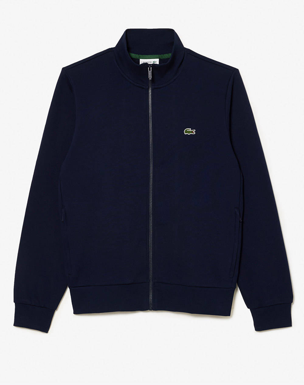 Lacoste Mm Sweatshirt Men Clothes Jackets Zip Through Hoodies Navyblue Cotton,Synthetic 3Sh9622 166 Male Zip Through Hoodies Blue