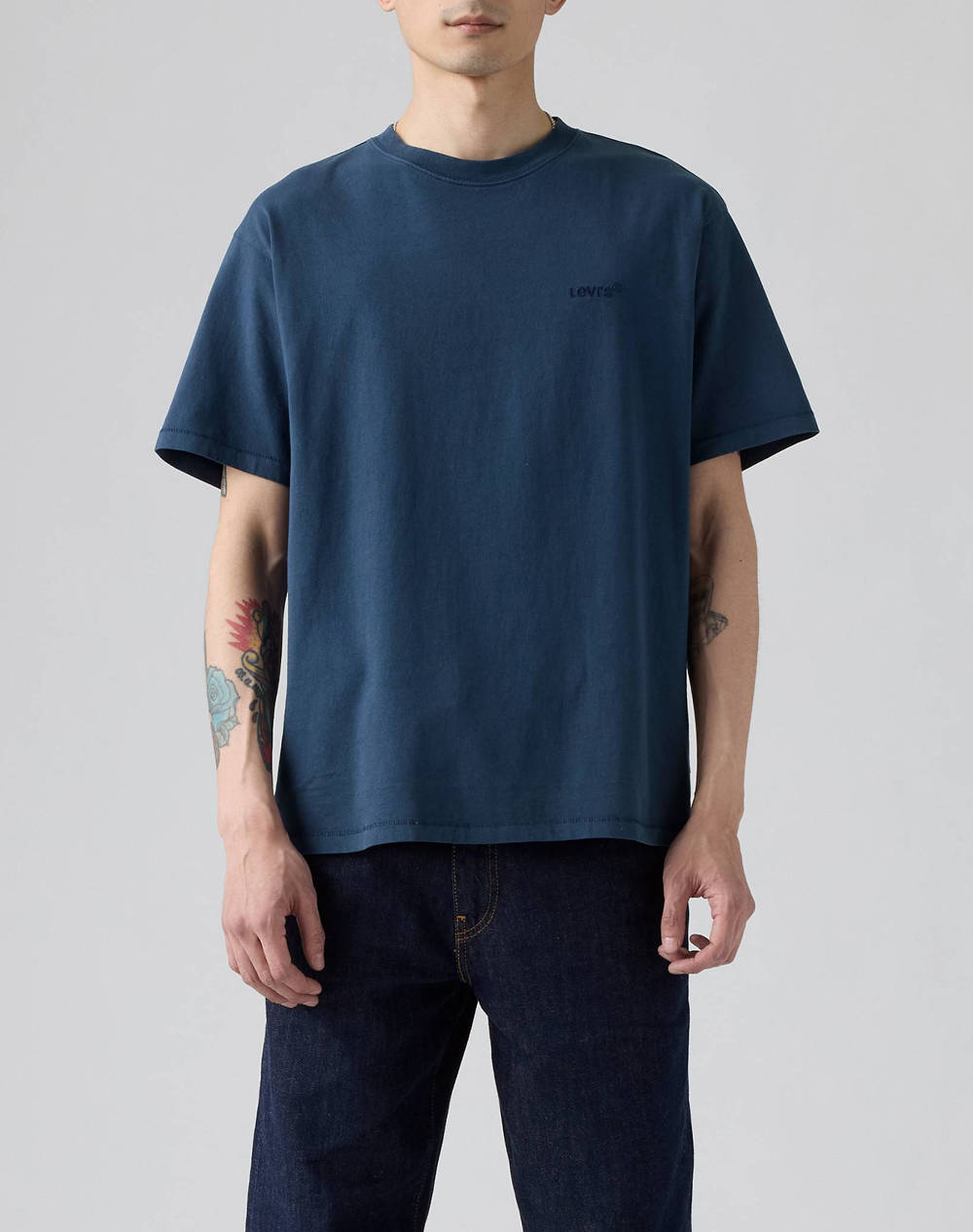 Men Clothes T Shirts & Sweatshirts T Shirts Blue Cotton A0637 0058 0058 Male T-Shirts Blue