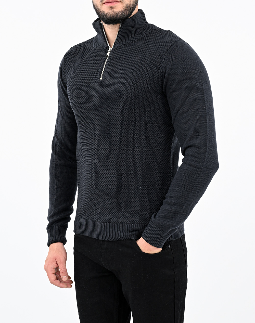 Marcus Adult Men Knitwear Ανδρας Ρουχα Μπλουζες Πλεκτα Darkblue Συνθετικουφασμα 1040306 7105