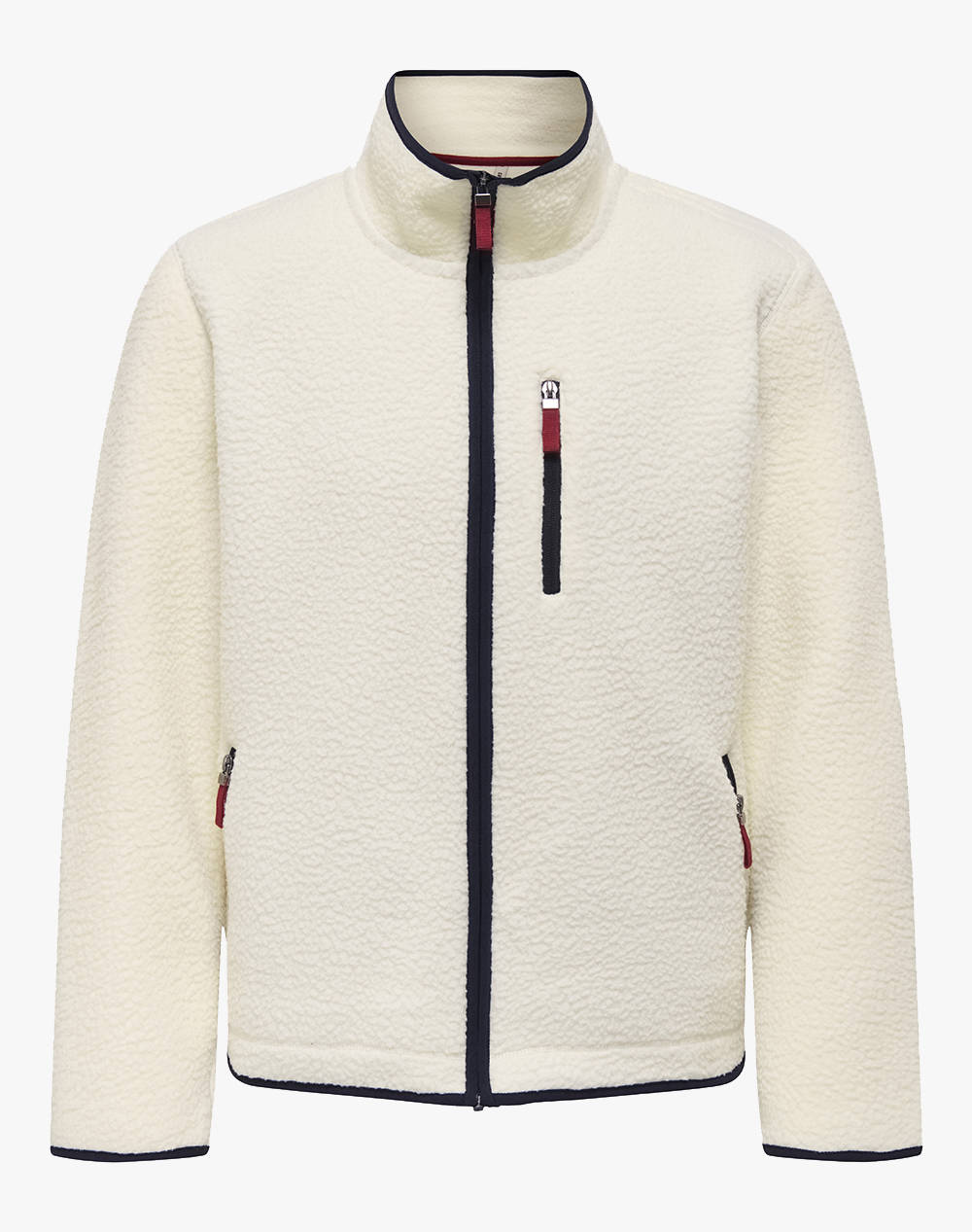Only&Sons Onsseb Life Sherpa Jacket Otw Men Clothes Outerwear Jackets Cream Synthetic 22034094 Egret Male Jackets